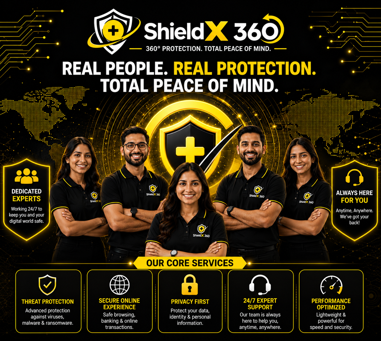 ShieldX360 Antivirus Customer Support Team